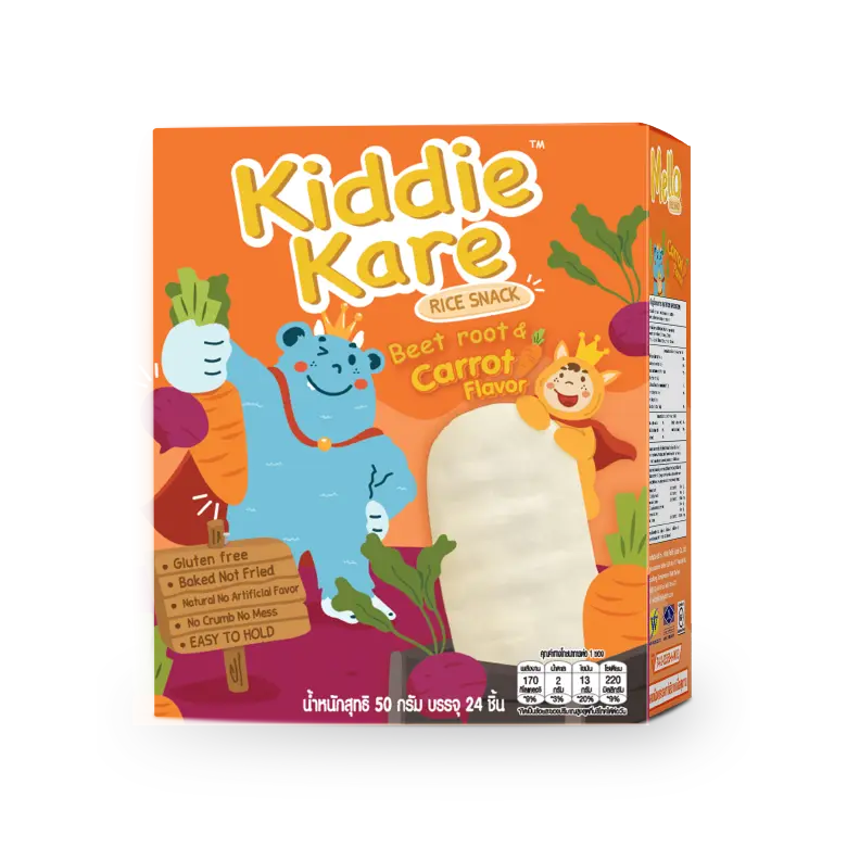 Kiddie Kare Rice Biscuits <br> Beet Root & Carrot