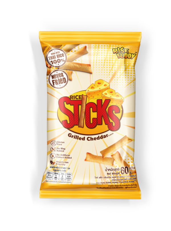 Rise Buddy Rice Sticks <br> Grilled Cheddar