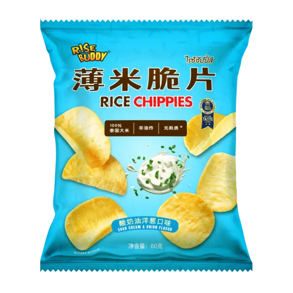Rise Buddy Rice Chippies <br> Sour Cream & Onion