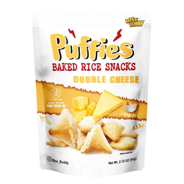 Rise Buddy Puffies Stand Bag <br> Double Cheese