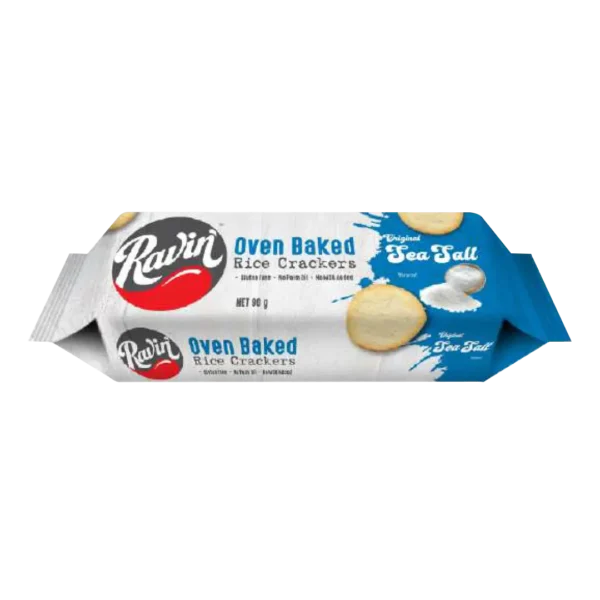 Ravin' Oven Baked Rice Cracker <br> Sea Salt