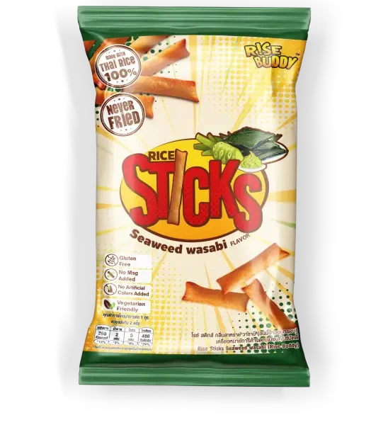 Rise Buddy Rice Sticks <br> Seaweed Wasabi